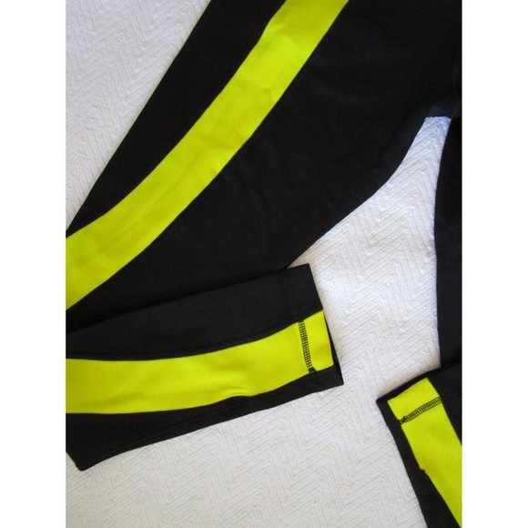 Slazenger Ladies' Sports Performance Full Leggings - NWOT Yellow/Black - LARGE - Picture 9 of 9